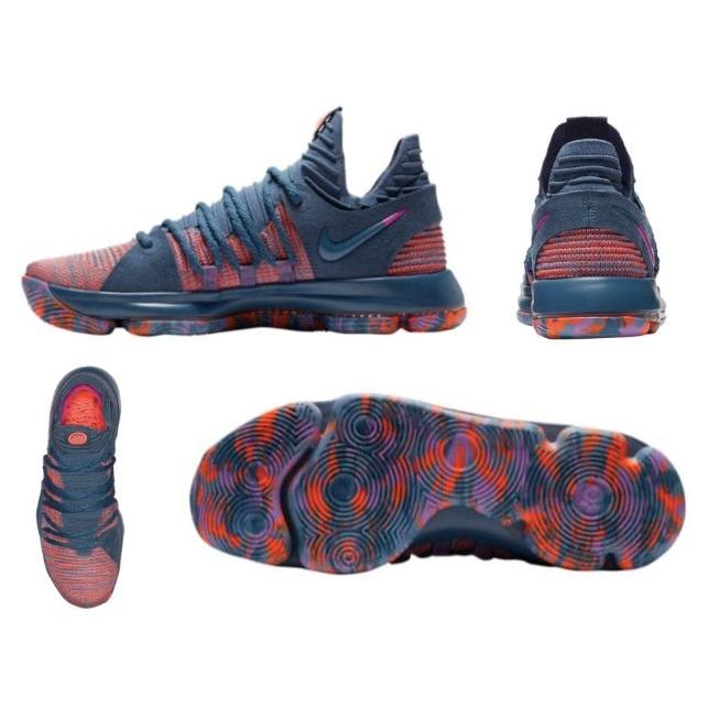 ナイキ メンズ Nike KD 10 X "All-Star" バッシュ ケビン・デュラント Ocean Fog/Fuchsia Blast オールスターモデル｜troishomme｜02