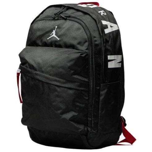 black and white jordan backpack