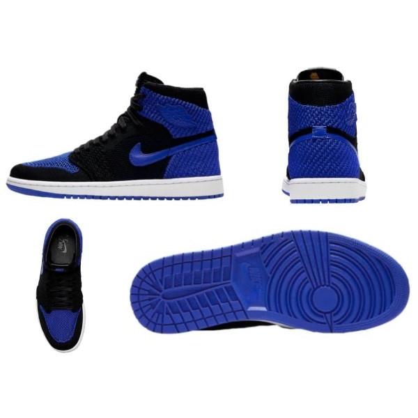 ジョーダン１ レトロ ハイ フライニット Jordan 1 Retro High Flyknit "Royal" スニーカー Royal Blue/Black/White｜troishomme｜02