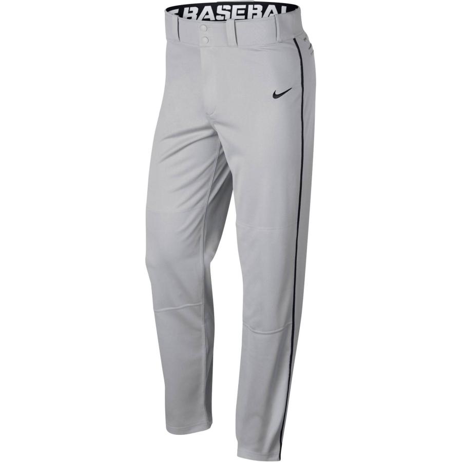 初回限定 ナイキ メンズ ベースボールパンツ Nike Swoosh Piped Dri Fit Baseball Pants 野球 Grey Black 最安 Www Muslimaidusa Org