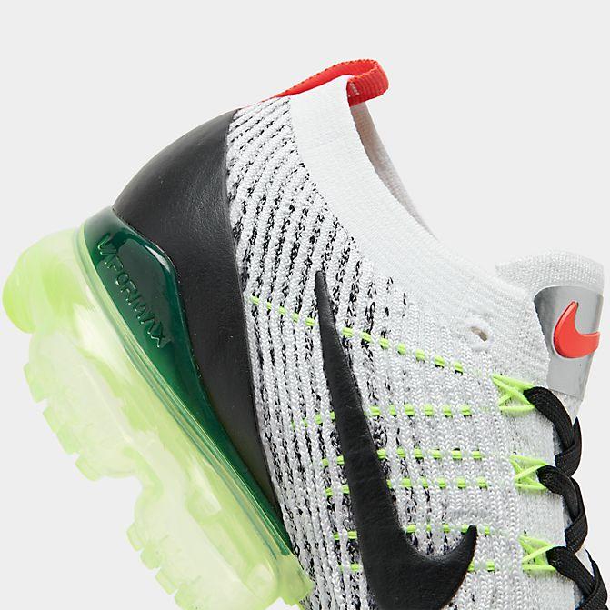 ナイキ メンズ NIKE AIR VAPORMAX FLYKNIT 3 ランニングシューズ White/Black/Volt/Bright Crimson/Metallic Silver｜troishomme｜03