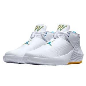 ジョーダン メンズ バッシュ Nike Air Jordan Why Not Zer0.1 Low "UCLA" ホワイノット White/Blue Hero/Amarillo 箱なし｜troishomme