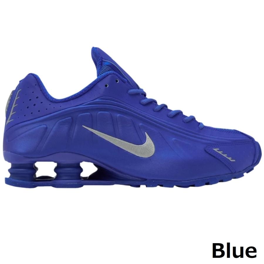 NIKE ナイキ スニーカー 厚底 レディース ショックス R4 黒 白 