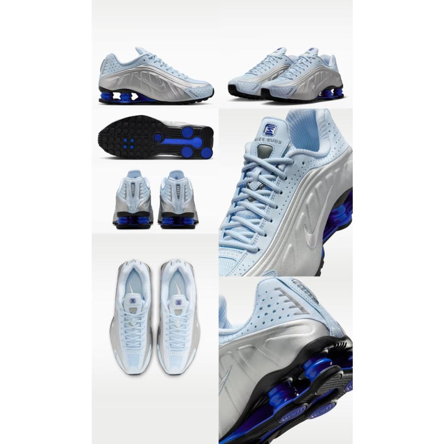 NIKE（ナイキ） スニーカー 厚底 レディース ショックス R4 黒 白