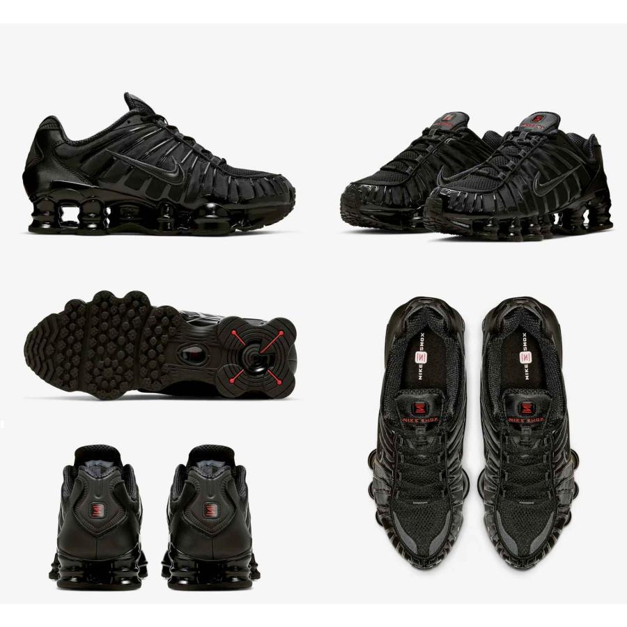 NIKE（ナイキ） スニーカー ショックス tl メンズ ブラック 白 黒