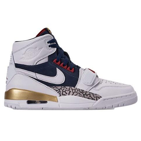 ジョーダン メンズ レガシー ３１２ Jordan Legacy 312 "Olympic" スニーカー White/Midnight Navy/Varsity Red｜troishomme