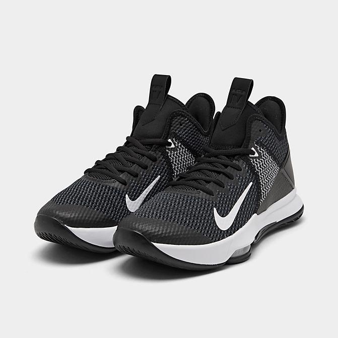 ナイキ メンズ レブロンウィットネス４ Nike LeBron Witness 4 バッシュ Black/White/Iron Grey/Pure Platinum｜troishomme｜02