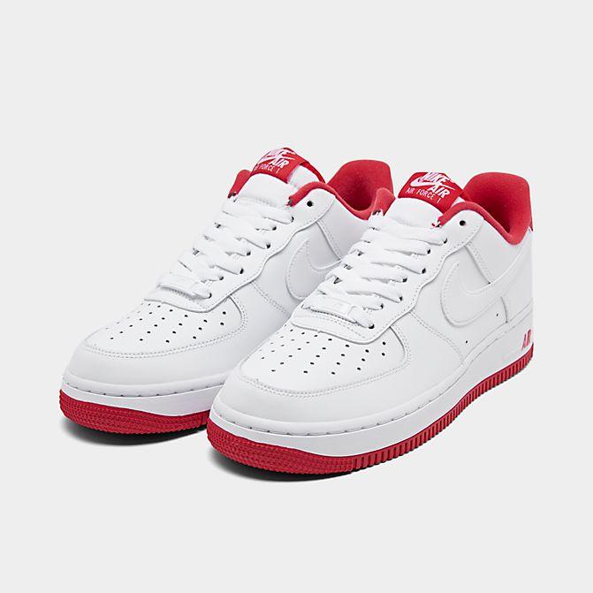 ナイキ メンズ エアフォース１ロー Nike Air Force 1 Low '07 スニーカー White/University Red｜troishomme｜02