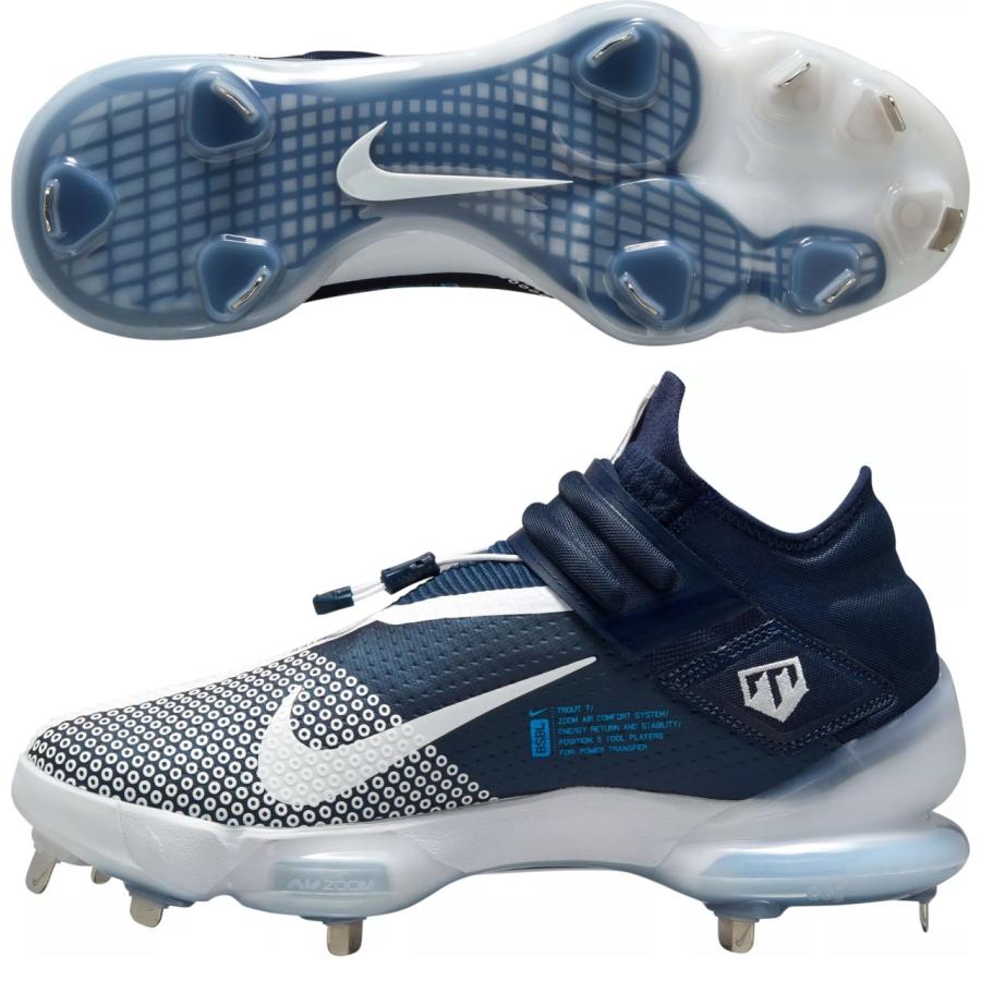 NIKE スパイク 野球 ハイカット 金具 黒 軽量 ネイビー マジック NIKE スパイク 野球 ハイカット 金具 黒 軽量 ネイビー マジック
