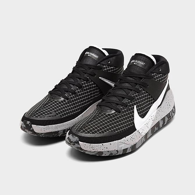 ナイキ メンズ ケビン・デュラント Nike KD13 バッシュ Black/White/Wolf Grey｜troishomme｜02