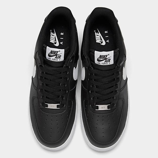 ナイキ メンズ エアフォース１ロー Nike Air Force 1 Low '07 スニーカー Black/White｜troishomme｜05