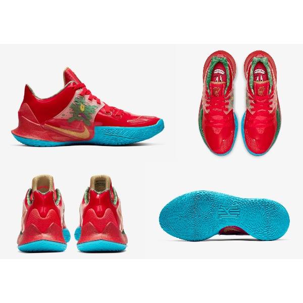 ナイキ メンズ カイリー２ロー Nike Kyrie 2 Low Spongebob "Mr Krabs" バッシュ University Red/Metallic Gold スポンジボブ｜troishomme｜02