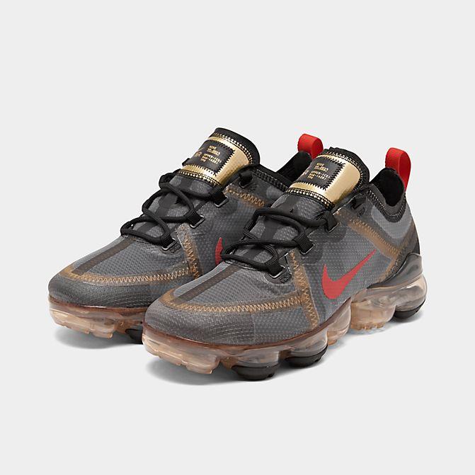 ナイキ レディース NIKE AIR VAPORMAX 2019 ランニングシューズ Black/Metallic Gold/University Red ベイパーマックス｜troishomme｜02