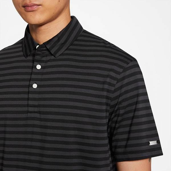 ナイキ メンズ ポロシャツ Nike Dri-FIT Player Striped Golf Polo 半袖 ゴルフウェア BLACK/DARK GREY｜troishomme｜03