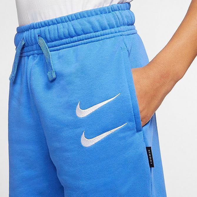 ナイキ キッズ ハーフパンツ Nike Double Swoosh Shorts Gs ショートパンツ 子供服 Pacific Blue White Cw1026 402 バッシュ アパレル Troishomme 通販 Yahoo ショッピング