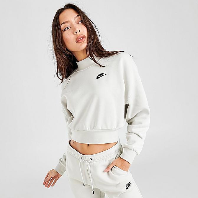 ナイキ レディース トレーナー Nike Essential Fleece Mock Neck Sweatshirt トップス Light Bone Black Cz2521 072 バッシュ アパレル Troishomme 通販 Yahoo ショッピング