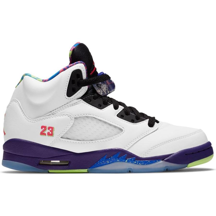 jordan 5 white ghost green purple