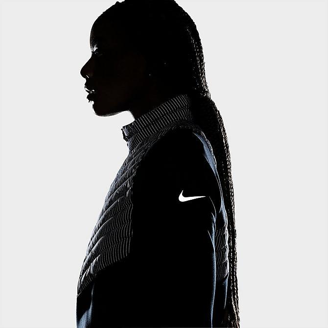 ナイキ レディース ジャケット Women's Nike Therma-Fit Run Division Hybrid Running Jacket - Black｜troishomme｜06