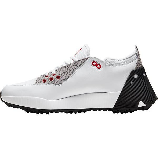 ジョーダン メンズ Air Jordan ADG 2 Golf Shoes ゴルフシューズ WHITE/UNIVERSITY RED｜troishomme｜02