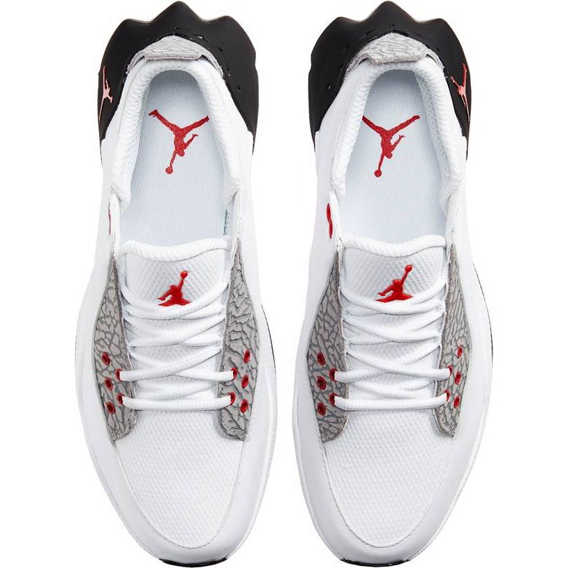 ジョーダン メンズ Air Jordan ADG 2 Golf Shoes ゴルフシューズ WHITE/UNIVERSITY RED｜troishomme｜04