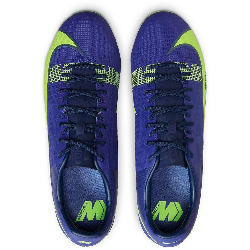 ナイキ メンズ マーキュリアル ヴェイパー１４ サッカー スパイク Nike Mercurial Vapor 14 Academy FG Soccer Cleats - Blue/Volt｜troishomme｜04