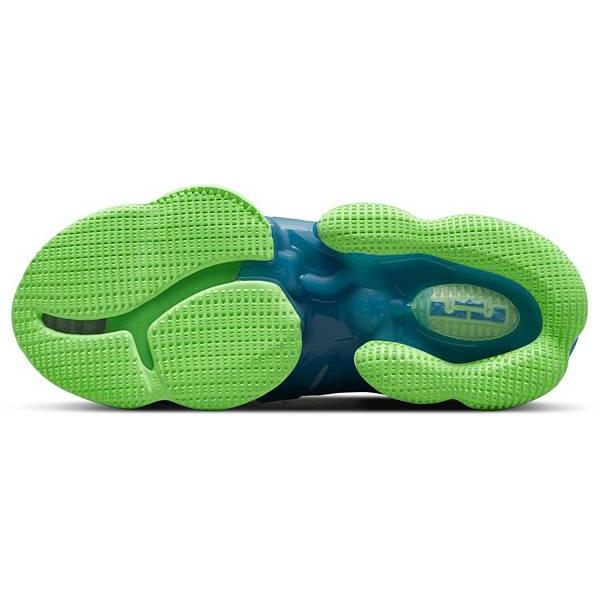 ナイキ メンズ バッシュ Nike Lebron 19 Basketball Shoes - Blue/Green/White｜troishomme｜02