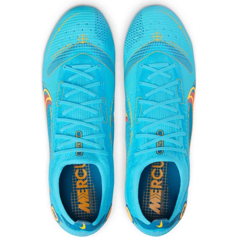 ナイキ メンズ マーキュリアル ヴェイパー１４ サッカー スパイク Nike Mercurial Vapor 14 Elite FG Soccer Cleats - Blue/Orange｜troishomme｜03