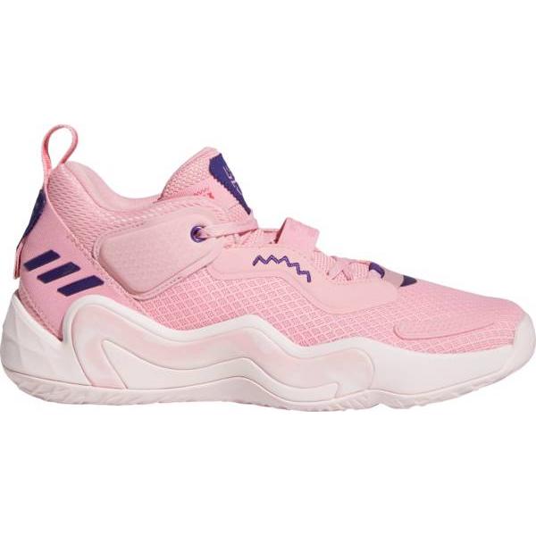 超歓迎 バッシュ イシュー３ メンズ アディダス Adidas Pink Purple Shoes Basketball 3 Issue D O N パーカー サイズ 29