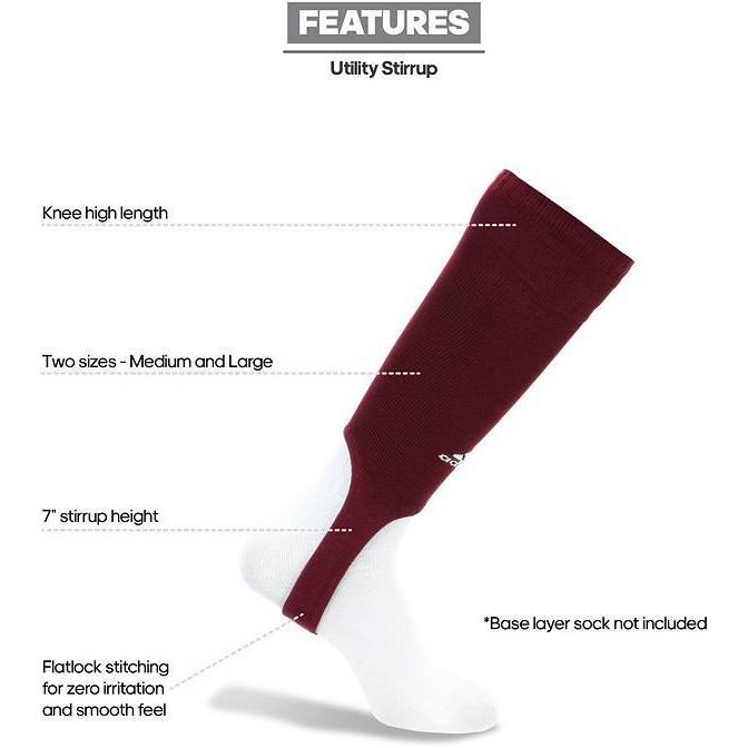店舗良い アディダス メンズ 野球 ソックス Adidas Unisex Utility Stirrup Socks Team Maroon White Www Kcapplauds Net