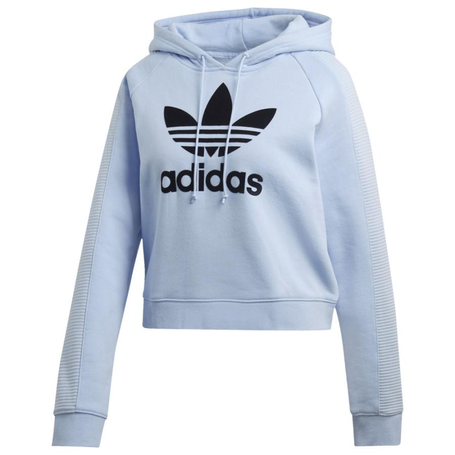 adidas originals trefoil crop hoodie
