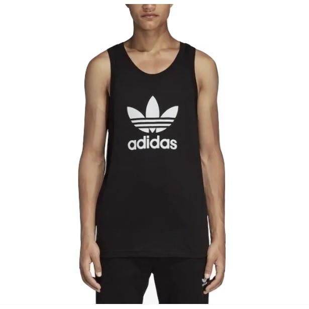 adidas trefoil tank white