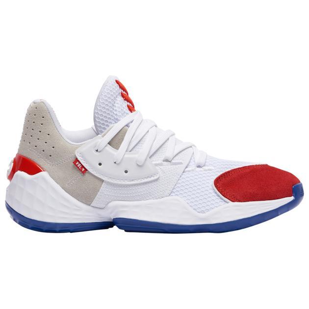 3年保証 アディダス メンズ ハーデンボリューム４ Adidas Harden Vol 4 バッシュ White Red Team Royal Wantannas Go Id