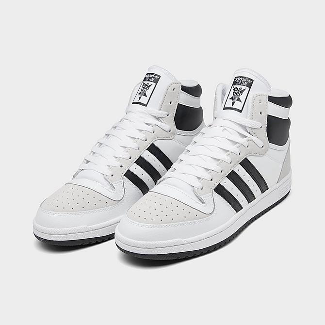 アディダス メンズ スニーカー Adidas Top Ten Rb Casual Shoes - White/Black 