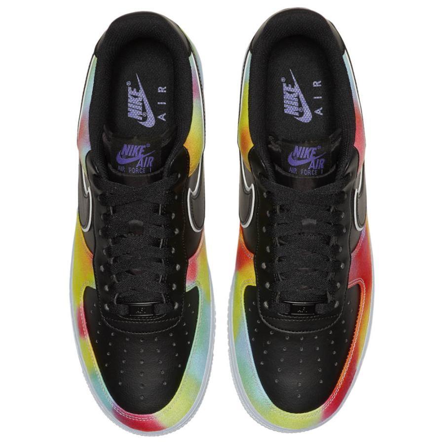 ナイキ メンズ エア フォース１ Nike Air Force 1 Low スニーカー Black/Multi/Psychic Purple/White オリジナルBOXなし｜troishomme｜04