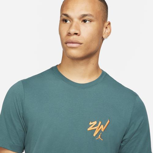 ジョーダン メンズ Tシャツ 半袖 Jordan Zion Short Sleeved T-Shirt - Dark Teal Green/Dark Teal Green｜troishomme｜03