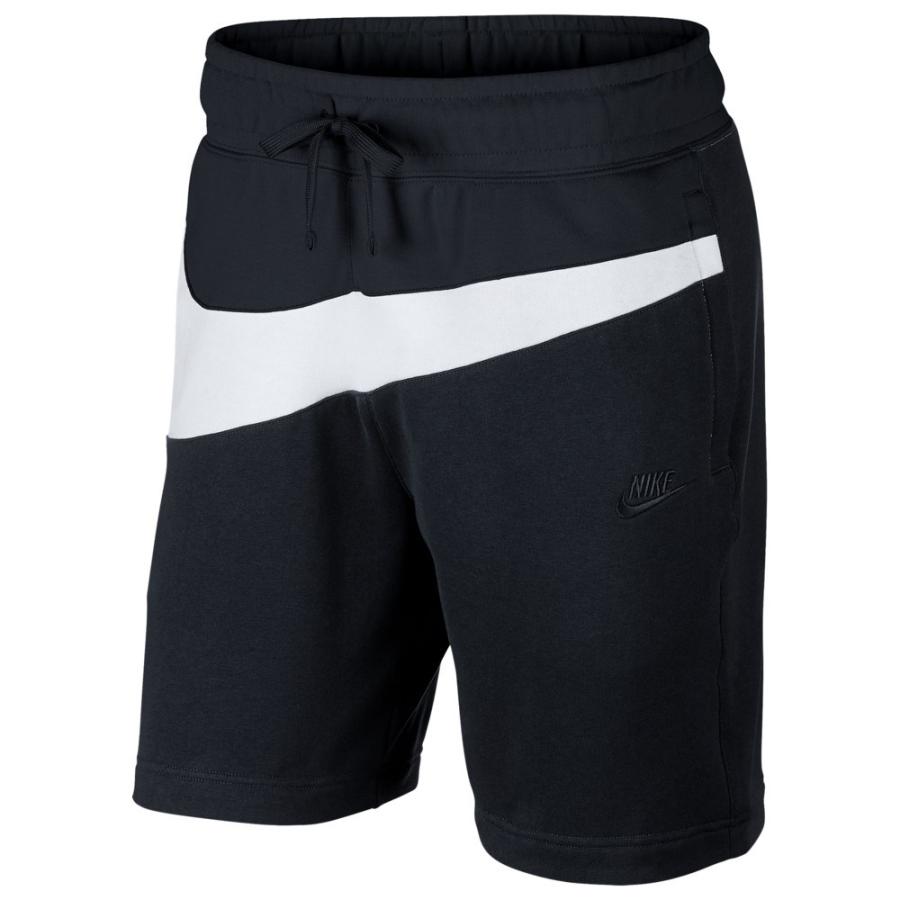 ナイキ メンズ Nike Large Swoosh Shorts ハーフパンツ Black White ショーツ R バッシュ アパレル Troishomme 通販 Yahoo ショッピング