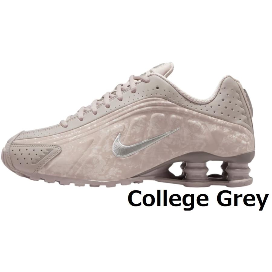 NIKE（ナイキ） スニーカー 厚底 レディース ショックス R4 黒 白