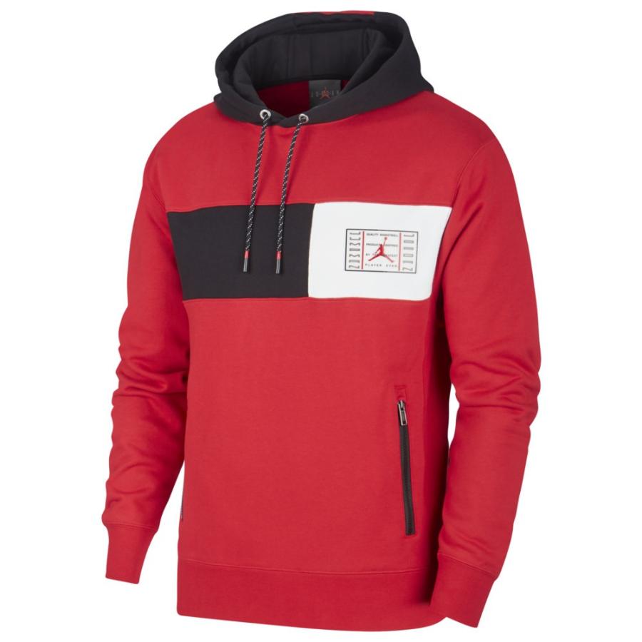 red black and white jordan hoodie