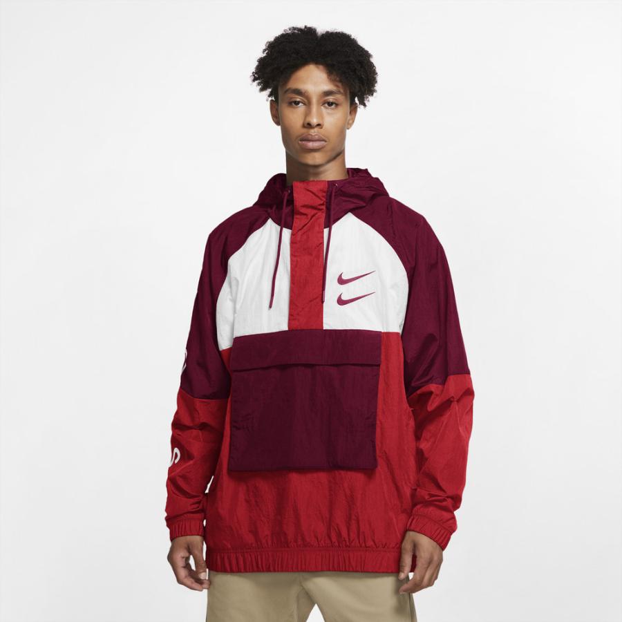 swoosh woven jacket
