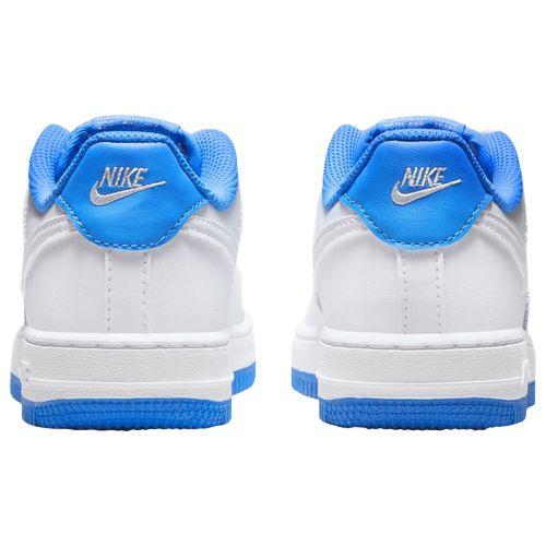 ナイキ キッズ ジュニア スニーカー Nike Air Force 1 Ess PS - White/White/Light Photo Blue｜troishomme｜03