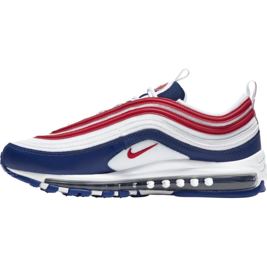 ナイキ メンズ エア マックス９７ Nike Air Max '97 スニーカー White/University Red/Deep Royal｜troishomme｜02