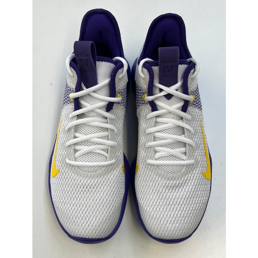 即納 ナイキ メンズ バッシュ レブロン ウィットネス4 レイカーズ Nike LeBron Witness 4 "Lakers" EP - White/Purple｜troishomme｜02