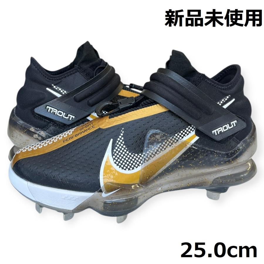 スパイク 野球 ハイカット 金具 黒 軽量 ブラック マジックテープ NIKE シューズ 靴 メンズ ブランド シンプル 大人 一般用 ナイキ トラウト7 メタル NIKE（ナイキ） スパイク 野球 ハイカット 金具 黒 軽量 ブラック