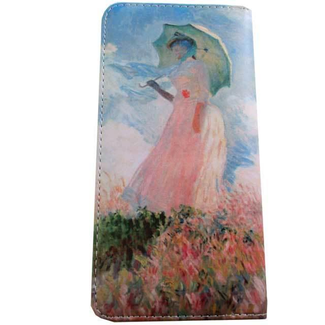 長財布 レディース 日傘をさす女 クロード モネ 名画 ラウンド