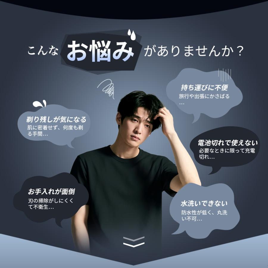 コンパクトシェーバー 携帯髭剃り 小型 メンズ kensen : 厳選注目品店