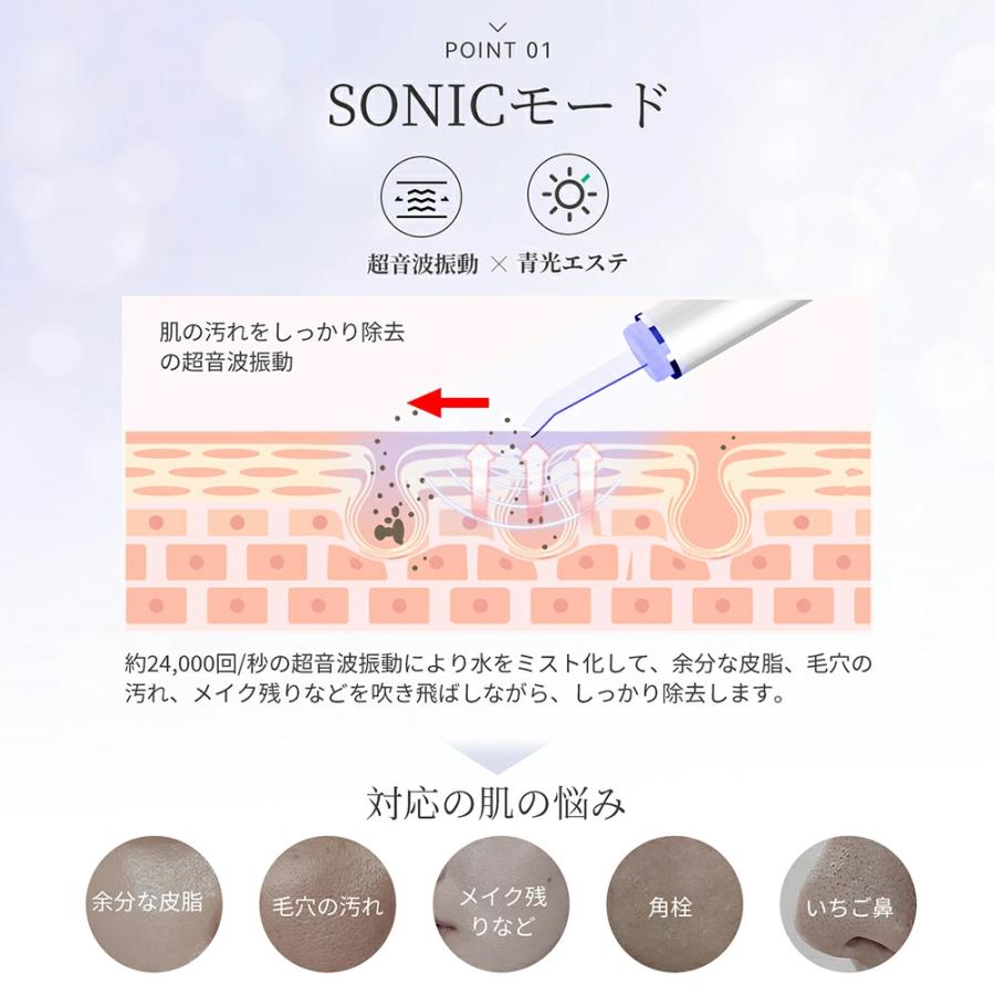ANLAN（アンラン） ウォーターピーリング ems 美顔器 鼻 黒ずみ 毛穴