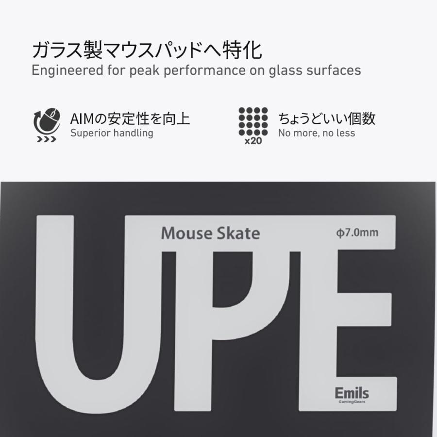 ガラスマウスパッド 専用 マウスソール 汎用 おしゃれ ドットタイプ
