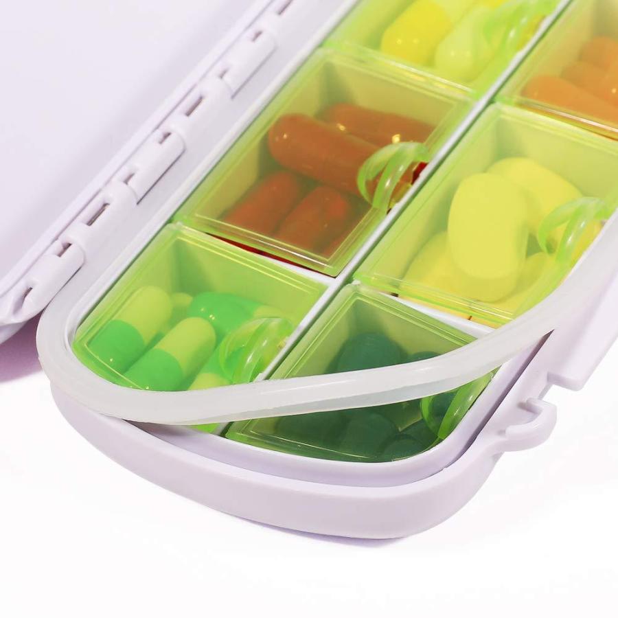 329円 在庫僅少 薬ケース 携帯用ピルケース おしゃれ仕様サプリメントケース Opret 小物入れ 習慣薬箱 コンパクト 防水 グリーン