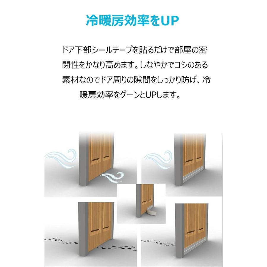 隙間テープ ドア ストアー 窓 玄関下 すきま風防止 冷気遮断 防音防虫 サッシシール パッキン 茶色 断熱シート お徳用6m ストッパー