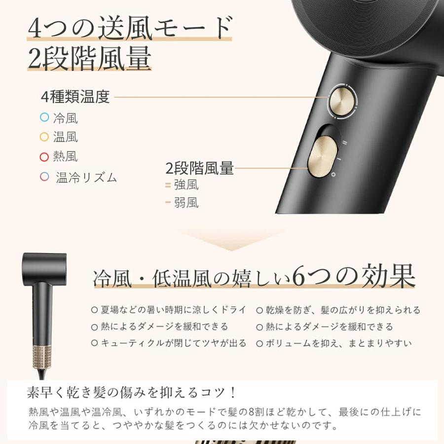 ANLAN ドライヤー 速乾 大風量 静音 ヘアドライヤー 2億 ANLAN ドライヤー 速乾 大風量 静音 ヘアドライヤー 2億